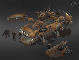 Artstation Cancelled Sci Fi Project Sean Mcnally Spaceship Design Futuristic Art Spaceship Concept