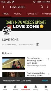 Subscribe To Love Zone For Latest Whatsapp Status Video Status Subscribe Playlist