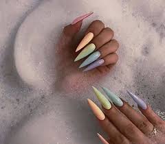 Choose from a wide range of rainbow acrylic nails and buy quality items at attractive prices. Pinterest Keishahendo Rainbow Nails Acrylic Nails Stiletto Stiletto Nails Designs