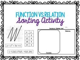 Relations Vs Functions Sort Activity Freebie Teaching Algebra High School Math Teacher Planning
