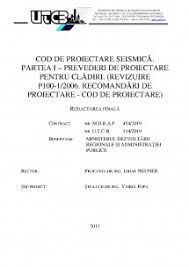 Prevederi de proiectare pentru cldiri. Ghid De Studiu P100 1 2013 Cod De Proiectare Seismica 344660 Graduo