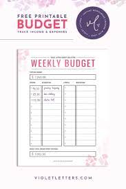Freebie Weekly Budget Printable Pdf Budget Printables Weekly Budget Printable Weekly Budget