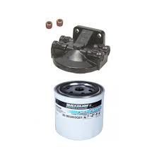 Using a strap wrench or cap wrench, loosen the fuel filter canister by turning counterclockwise. Quicksilver Water Separating Fuel Filter Kit Force 4 Chandlery