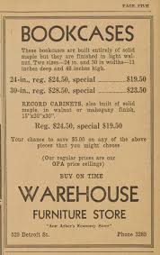 Family owned and operated for three generations. Warehouse Furniture Store Ann Arbor District Library