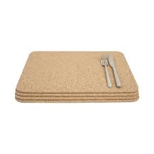 If possible, it would be great if the rectangles don't overlap each. Rectangular Table Mats In Cork Set Of 4 Oldrids Downtown