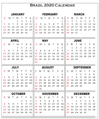 Cuti umum untuk malaysia 2020. Free Printable 2020 Public Holiday Calendar Template Brazil Printable Template Calendar