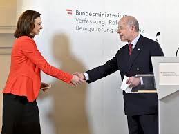 Austrian media say three police officers from the elite cobra unit are guarding her round the. Hass Im Netz Ex Justizminister Jabloner Verteidigt Nachfolgerin Zadic Nationalratswahl Vienna At