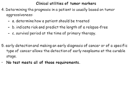 Help find out if a cancer has spread to other tissues. Tumor Markers Basic Concepts And Terminology Cancer Ppt Download