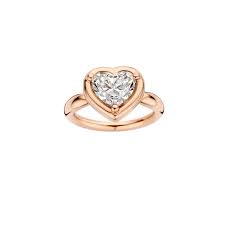 Charlie Heart Shape Diamond Engagement Ring |18k Gold