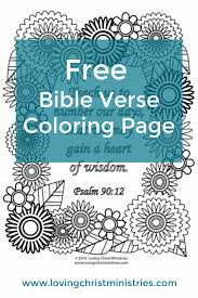 It was a wonderful weekend filled. Gain A Heart Of Wisdom Coloring Page Loving Christ Ministries