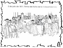 Entre 36 peninsulares, había 9 americanos. Dibujos Del Dia De La Independencia De Venezuela Para Pintar Colorear Imagenes