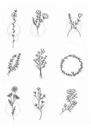 30 Ways To Draw Plants Leaves Simple Flower Tattoo Small Flower Tattoos Wildflower Tattoo