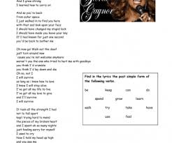 Maybe you would like to learn more about one of these? Song Worksheet I Will Survive Past Simple Verbs