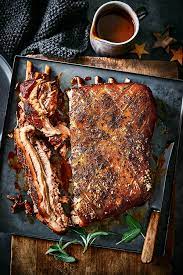 M S Christmas Slow Cooked Pork Belly Feast Slow Cooked Pork Food Christmas Food