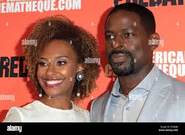 Ryan Michelle Bathe and her husband Sterling K. Brown attending 'The  Predator' special screening at the Egyptian Theatre
