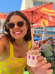 Hanging out at the Maccas Golden Gig!! 1. Catching the amazing new talent  2. Ice cream !!