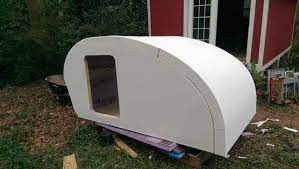 Here's an overview how to do poor man's fiberglass (pmf) on a teardrop camper. Poor Mans Fiberglass Teardrop Camper Camper Fiberglass Camper