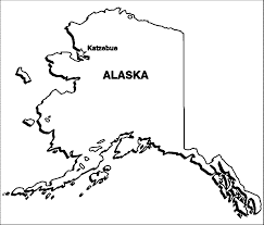Color the alaska flag blue with yellow stars. Alaska Map Coloring Page Coloring Home