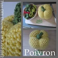 Tuto Dinette Poivron Jaune Diy Crochet Toy Que Cache Ma Boite A Belette Dinette Nourriture En Crochet Diy