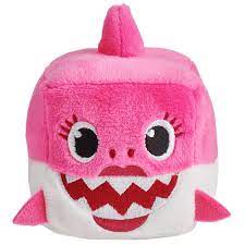 Baby shark, mommy shark, daddy shark and william! Plush Baby Shark Cube Pink Animal Toys B M