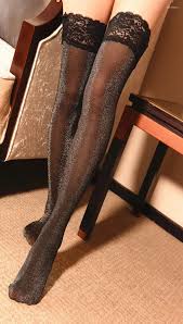 Sexy Lace Thigh High Womens Black Thigh High Socks Transparent Black  Stockings For Weddings And Fetish Play From Manilabest, $6.94 | DHgate.Com