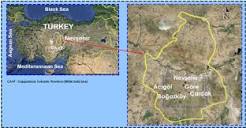Location map of the Nev ş ehir region, Central Anatolia, Turkey ...
