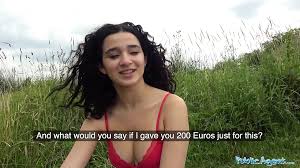 Public Agent Hot tight Spanish pussy fucked outside for cash