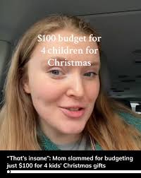 One mom's attempt to keep Christmas modest ignited an unexpectedly heated  debate. Jade (@jaeliz22_) told TikTok viewers she and her spouse were  capping holiday spending at $100 for their four kids and