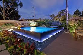 Above Ground Infinity Edge Pool In Manhattan Beach Ca Swimming Pool Lights Pool Lights Pool Light