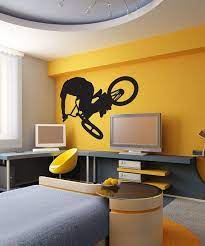 Bmx Rider Vinyl Wall Art Decal Sticker 42in Tall X 56in Etsy Decal Wall Art Vinyl Wall Art Decals Vinyl Wall Art