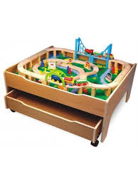 Bachmann 00706 ho rail chief electric train set. 120pc Train Table Set With Drawer Mr Toys Toyworld