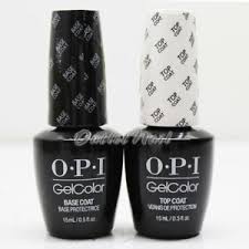 Details About Opi Gelcolor Soak Off Gel Kit Base Top Coat 0 5oz Duo Set Of 2 Gc 010 030