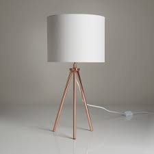 Wilko Gold Light Bedroom Lamp Tripod Lamp