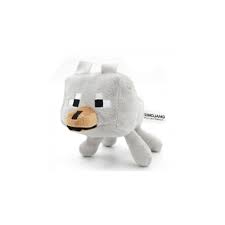 Official Minecraft Baby Wolf 8 20cm Soft Plush Toy Jazwares Brand New Ebay