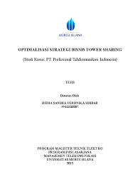 We did not find results for: Doc Optimalisasi Strategi Bisnis Tower Sharing Iwan Krisnadi Academia Edu