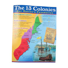 Trend The 13 Colonies Chart 17 X 22 Inches Multi Colored