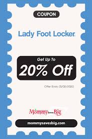 Lady Foot Locker Get Up To 20 Off In 2020 Money Saving Mom Mom Coupons Printable Coupons