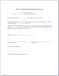 Tenant 's 30 day notice of intent to vacate landlord: Ca 30 Day Notice To Vacate Form Vincegray2014