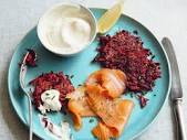 Beetroot Latkes With Smoked Salmon And Crème Fraiche | Recipes