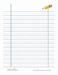 Ruled paper (or lined paper) is writing paper printed with lines as a guide for handwriting. Lined Handwriting Paper Worksheet Education Com Handwriting Paper Lined Handwriting Paper Teaching Cursive