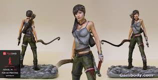 Lara Croft 3d Model Painting 3dprinting 3dmodels 3d Model Lara Croft Lara
