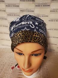 Inspired ) Cowboys Texas Team Euro Hat/medical Scrub/chemo