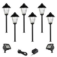 John Timberland Concord Black 10 Piece Led Landscape Path W Flood Light Set Target