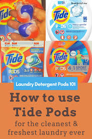 This particular brand has swept the internet because their colourful liquids make the capsules look like a sweets. How To Use Tide Pods Laundry Detergent Pods 101