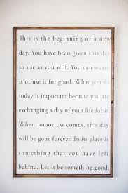 This Is The Beginning Of A New Day Vertical Wood Sign Etsy Peace Quotes Life Quotes Words