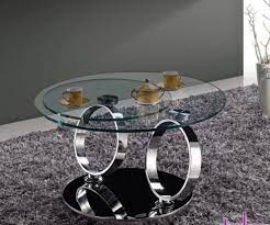 The upper small table has a minor graze. Rotating Glass Coffee Table Furniture My Aashis