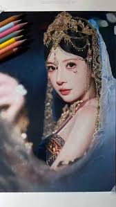 👑 Regal Radiance — Drawn by Ayang, A portrait so vivid, it feels like a  memory — Ayang blends the softness of pencil with the richness of  tradition. Every jewel, every strand of embroidery, every ...
