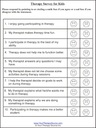 Therapy Survey For Kids Your Therapy Source Adolescent Therapy Therapy Counseling Counseling Kids