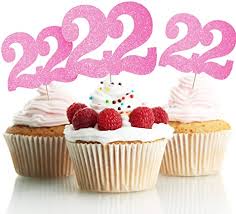 Happy anniversary cupcake topper, food picks, 50th anniversary, party celebration, 1st anniversary party decorations mazayamarket 4.5 out of 5 stars (2,016) $ 1.50. Amazon Com 22 Years Old Pink Cake Toppers Happy 22nd Birthday Cupcake Toppers Twenty Two Birthday Party Decoration Supplies 24pcs Toys Games