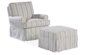 Sit up when enjoying a magazine or a. Sophie Swivel Chair Ottoman Set Federal Blue One Kings Lane